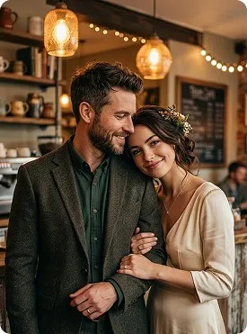 Client portrait of Marcus & Lena Beaumont